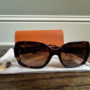 Tory Burch Brown Tortoise Sunglasses